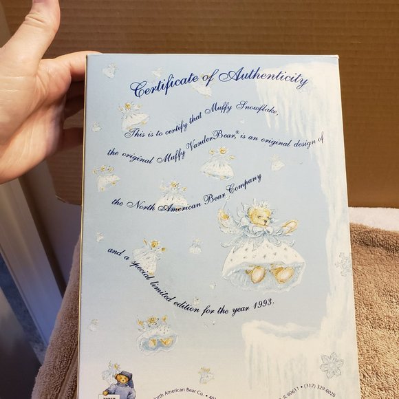 North American Bear Co Muffy Vanderbear Snowflake Bear ~ BOX ONLY BOX ONLY - Picture 3 of 3